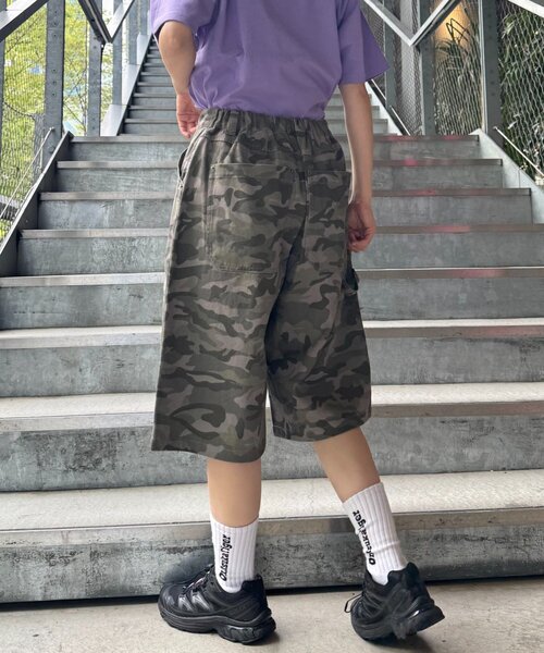 CIAOPANIC TYPY(チャオパニックティピー)の「【UNISEX】【プラスサイズあり】アソート柄ブッシュハーフパンツ/WEB限定カラーあり(その他パンツ・レディース・カーキ/ベージュ/グレー/ブルー/ブラック・MEDIUM/XX-LARGE/LARGE)」の12枚目の写真