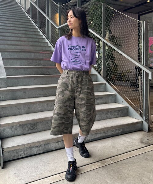 CIAOPANIC TYPY(チャオパニックティピー)の「【UNISEX】【プラスサイズあり】アソート柄ブッシュハーフパンツ/WEB限定カラーあり(その他パンツ・レディース・カーキ/ベージュ/グレー/ブルー/ブラック・MEDIUM/XX-LARGE/LARGE)」の13枚目の写真