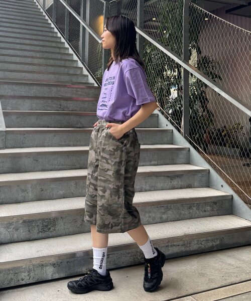 CIAOPANIC TYPY(チャオパニックティピー)の「【UNISEX】【プラスサイズあり】アソート柄ブッシュハーフパンツ/WEB限定カラーあり(その他パンツ・レディース・カーキ/ベージュ/グレー/ブルー/ブラック・MEDIUM/XX-LARGE/LARGE)」の14枚目の写真