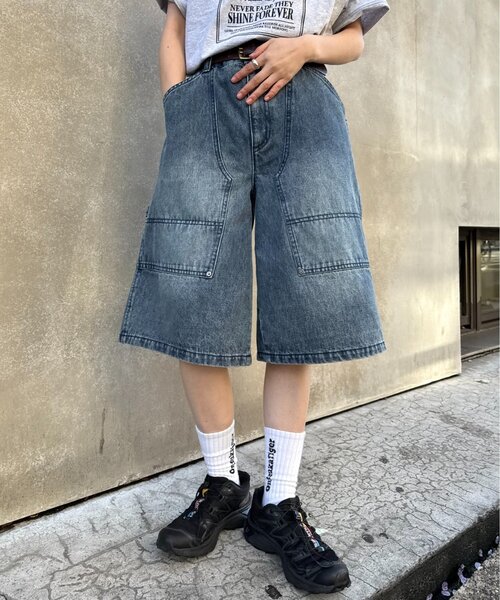 CIAOPANIC TYPY(チャオパニックティピー)の「【UNISEX】【プラスサイズあり】アソート柄ブッシュハーフパンツ/WEB限定カラーあり(その他パンツ・レディース・カーキ/ベージュ/グレー/ブルー/ブラック・MEDIUM/XX-LARGE/LARGE)」の17枚目の写真