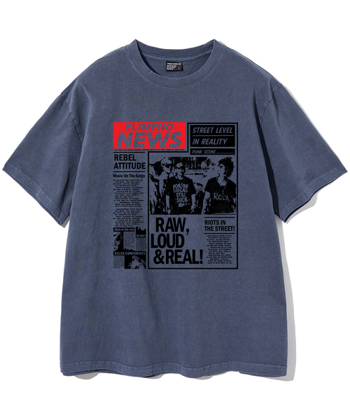 ELIMENO(エリメノ)の「ELニュースピグメント半袖Tシャツ 4カラー(Tシャツ/カットソー・メンズ・バーガンディー/ネイビー/チャコール/グレー・1/2/3/4)」の3枚目の写真