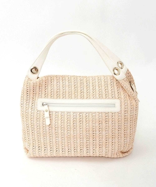 MK MICHEL KLEIN(エムケーミッシェルクラン)の「サイドファスナーメッシュデザイントートバッグ(トートバッグ・レディース・ベージュ/ブラック・00)」の12枚目の写真