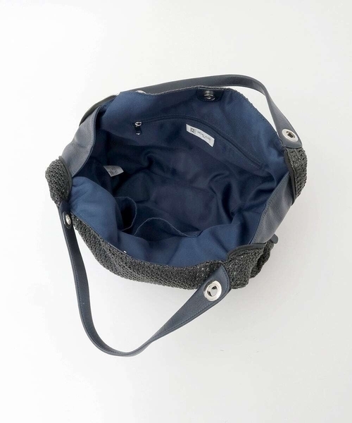 MK MICHEL KLEIN(エムケーミッシェルクラン)の「サイドファスナーメッシュデザイントートバッグ(トートバッグ・レディース・ベージュ/ブラック・00)」の4枚目の写真