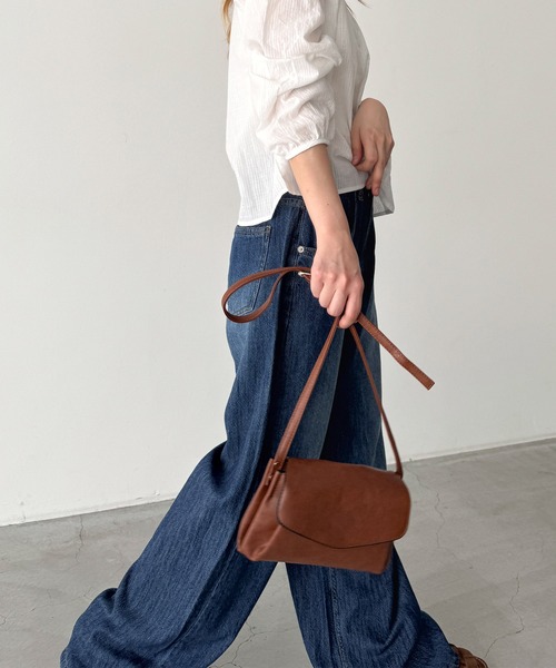 CANAL JEAN（キャナルジーン）の「El mar　ミニフラップショルダーバッグ（ショルダーバッグ・レディース・ブラック/ブラウン・ONE SIZE）」の8枚目の写真