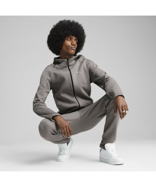 PUMA(プーマ)の「PUMA プーマ メンズ エヴォストライプ フルジップ フーディー DK(パーカー・メンズ・ブラック/グレー/ネイビー・LARGE/MEDIUM/SMALL/X-LARGE/X-SMALL)」の5枚目の写真