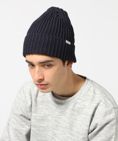 RAGEBLUE（レイジブルー）の「アクリル/コットンリブワッチ/712221（ニットキャップ/ビーニー・メンズ・グレー/ブラック/キャメル/ホワイト/ネイビー・FREE）」の20枚目の写真