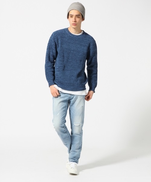 RAGEBLUE（レイジブルー）の「アクリル/コットンリブワッチ/712221（ニットキャップ/ビーニー・メンズ・グレー/ブラック/キャメル/ホワイト/ネイビー・FREE）」の18枚目の写真