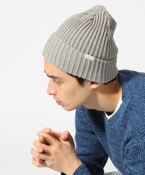 RAGEBLUE（レイジブルー）の「アクリル/コットンリブワッチ/712221（ニットキャップ/ビーニー・メンズ・グレー/ブラック/キャメル/ホワイト/ネイビー・FREE）」の16枚目の写真