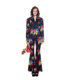 Blur Floral Double Blazer