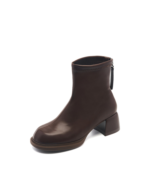 SPUR(シュプール)の「ラインミニマルミドルブーツ5cm -UA9046 (2カラー)(ブーツ・レディース・ブラウン/ブラック・23cm/23.5cm/24cm/24.5cm/25cm)」の1枚目の写真