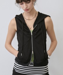 <Set-Up>Double Zip Gather Hoodie /<セットアップ対応>ダブルジップギャザーフーディー