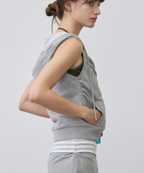 Rohwel(ローウェル)の「<Set-Up>Double Zip Gather Hoodie /<セットアップ対応>ダブルジップギャザーフーディー(パーカー・レディース・ネイビー/ブラック/グレー・FREE)」の21枚目の写真