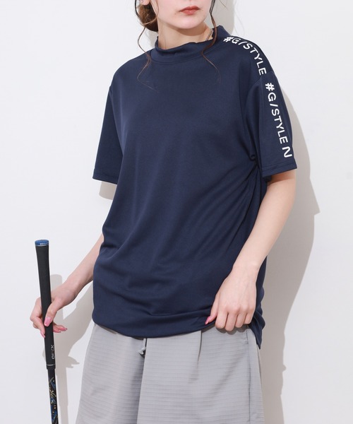FUNALIVE(ファンアライブ)の「ドライ モックネック プリント ロゴ 半袖 Tシャツ(Tシャツ/カットソー・メンズ・ブラック系1/グレー系1/ネイビー系1/グリーン系/ブラック系/ブルー系/ホワイト系/ホワイト系1/グレー系/ネイビー系/ブラック系2・M/L/LL)」の10枚目の写真