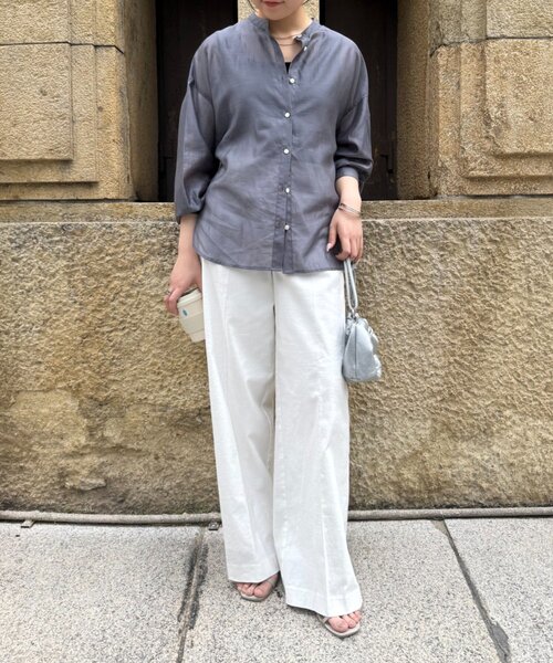 Jena espace merveilleux(ジェナ エスパスメルヴェイユ)の「メンストレッチワイドパンツ(その他パンツ・レディース・ブラック/ベージュ/オフホワイト・FREE)」の15枚目の写真