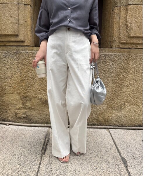 Jena espace merveilleux(ジェナ エスパスメルヴェイユ)の「メンストレッチワイドパンツ(その他パンツ・レディース・ブラック/ベージュ/オフホワイト・FREE)」の16枚目の写真