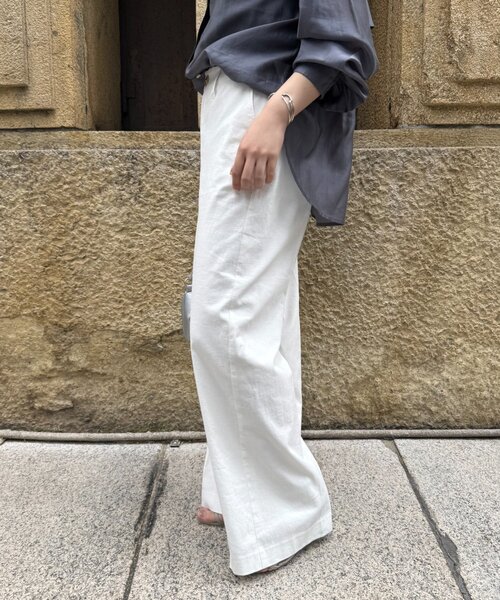 Jena espace merveilleux(ジェナ エスパスメルヴェイユ)の「メンストレッチワイドパンツ(その他パンツ・レディース・ブラック/ベージュ/オフホワイト・FREE)」の18枚目の写真