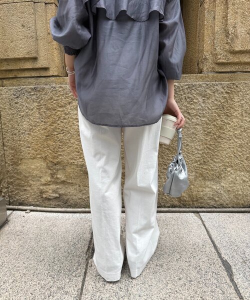 Jena espace merveilleux(ジェナ エスパスメルヴェイユ)の「メンストレッチワイドパンツ(その他パンツ・レディース・ブラック/ベージュ/オフホワイト・FREE)」の19枚目の写真
