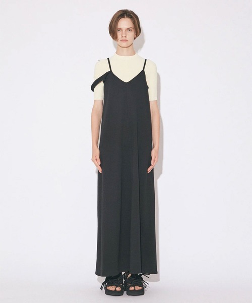 beautiful people(ビューティフルピープル)の「【beautiful people/ビューティフルピープル】double-end suvin compact jersey dress/ダブルエンドコットンコンパクトジャージードレス/カットソーワンピース(ワンピース・レディース・ブラック・38)」の5枚目の写真