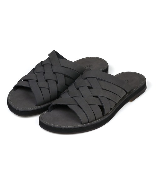 The DUFFER of ST.GEORGE(ザダファーオブセントジョージ)の「LEATHER SANDALS:メイドインジャパン 国産 レザーサンダル(サンダル・メンズ・グレー/ベージュ・LARGE/MEDIUM)」の7枚目の写真