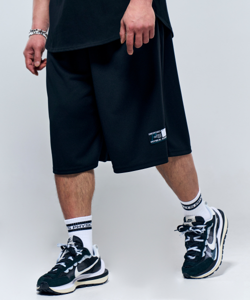 PHYSICAL GARMENTS（フィジカルガーメンツ）の「P2510 ベーシックメッシュバミューダパンツ [ブラック]（その他パンツ・メンズ・ブラック・LARGE/XX-LARGE）」の4枚目の写真