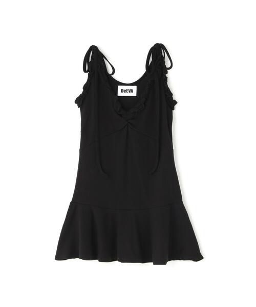 L.H.P(エルエイチピー)の「DeEVA/ディーヴァ/CamiOnepiece(キャミソール・レディース・グレー/ブラック・F)」の1枚目の写真