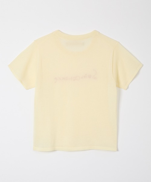 leinwande(ラインヴァンド)の「Skin Contact Knitted Tee / スキンコンタクトニットティー(Tシャツ/カットソー・レディース・M.Brn/LT.Gray/LT.Blue/White・ONE SIZE)」の7枚目の写真