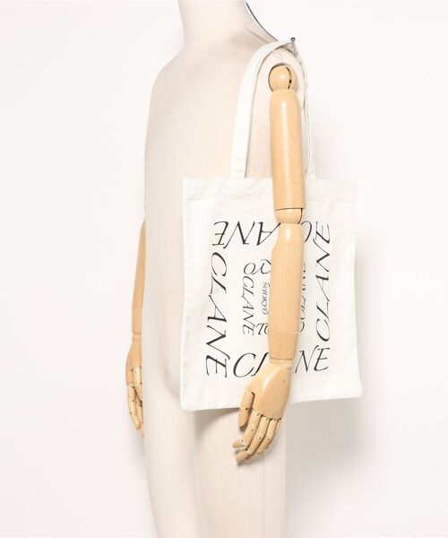 CLANE(クラネ)の「CLANE CLANE TOKYO TOTE BAG(トートバッグ・レディース・ダークブラウン/オフホワイト/ブラック・FREE)」の10枚目の写真