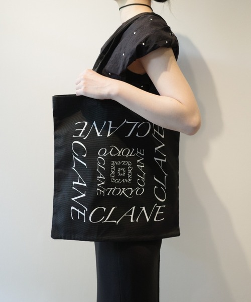 CLANE（クラネ）の「CLANE CLANE TOKYO TOTE BAG（トートバッグ・レディース・ダークブラウン/オフホワイト/ブラック・FREE）」の2枚目の写真