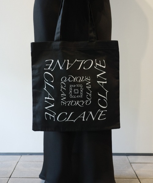 CLANE（クラネ）の「CLANE CLANE TOKYO TOTE BAG（トートバッグ・レディース・ダークブラウン/オフホワイト/ブラック・FREE）」の7枚目の写真