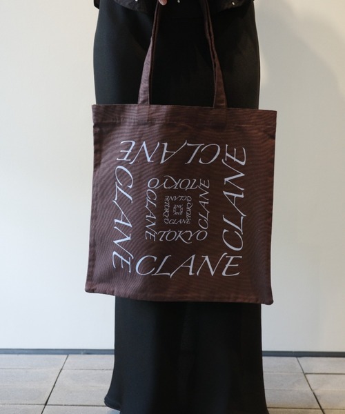 CLANE（クラネ）の「CLANE CLANE TOKYO TOTE BAG（トートバッグ・レディース・ダークブラウン/オフホワイト/ブラック・FREE）」の8枚目の写真