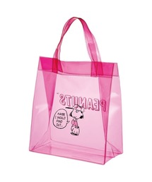 BAYBLO（ベイブロ）の「(SK)【　peanuts　】夏のお出かけに、スヌーピーを連れて♪ 涼しげクリア素材トートバッグ（トートバッグ）」