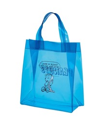BAYBLO（ベイブロ）の「(SK)【　peanuts　】夏のお出かけに、スヌーピーを連れて♪ 涼しげクリア素材トートバッグ（トートバッグ）」