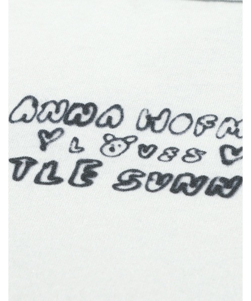 Little sunny bite(リトルサニーバイト)の「《Little sunny bite》anna hopman x little sunny bite smile long tee 26SS(Tシャツ/カットソー・レディース・ライトグレー/ブルー/ピンク・SMALL)」の10枚目の写真