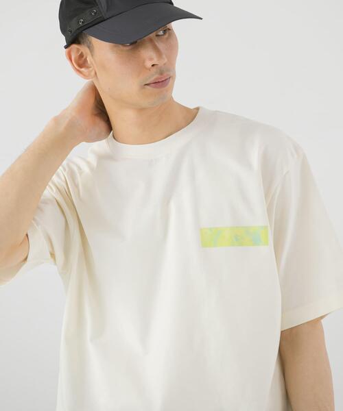 EKAL(エカル)の「『UR TECH ひやサラクール』プリントボックスTシャツ(Tシャツ/カットソー・メンズ・ブラック/ホワイト・LARGE/MEDIUM)」の2枚目の写真