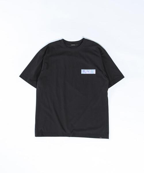 EKAL(エカル)の「『UR TECH ひやサラクール』プリントボックスTシャツ(Tシャツ/カットソー・メンズ・ブラック/ホワイト・LARGE/MEDIUM)」の1枚目の写真
