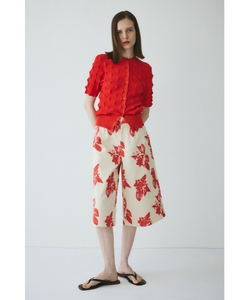 HeRIN.CYE(ヘリンドットサイ)の「Loose wide half pants / ルーズワイドハーフパンツ(その他パンツ・レディース・ブラック/レッド・38/36)」の11枚目の写真