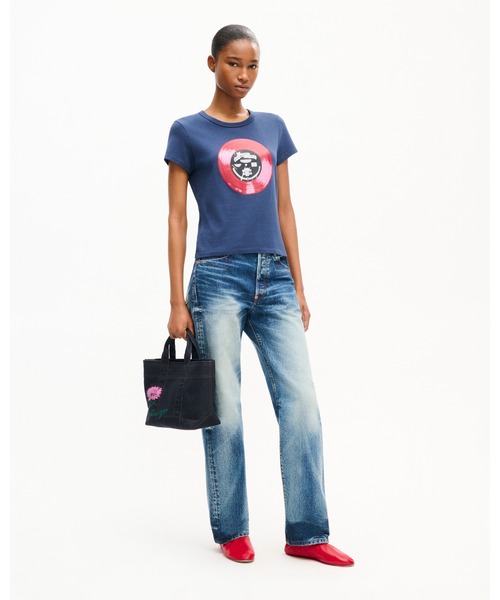 KENZO(ケンゾー)の「'KENZO Sounds' スモール フィット Tシャツ イン コットン(Tシャツ/カットソー・レディース・ブルー系その他・X-SMALL/MEDIUM/SMALL)」の4枚目の写真