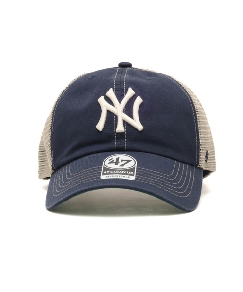 '47(フォーティーセブン)の「47 CLEAN UP NEW YORK YANKEES TRAWLER MESH CAP/ 47 クリーンアップ ニューヨーク ヤンキース トローラー メッシュ キャップ(キャップ・メンズ・ネイビー・ONE SIZE)」の2枚目の写真