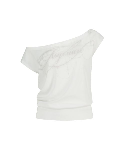 as you are(アズユーアー)の「キッチドールマンオフショルダーTシャツホワイト(Tシャツ/カットソー・レディース・その他・OS)」の7枚目の写真