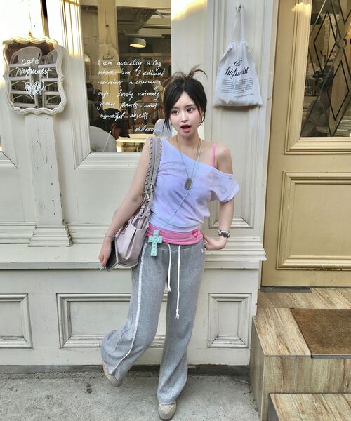 as you are(アズユーアー)の「キッチドールマンオフショルダーTシャツホワイト(Tシャツ/カットソー・レディース・その他・OS)」の5枚目の写真