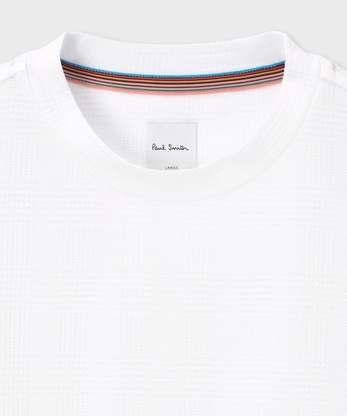 Paul Smith(ポールスミス)の「グレンチェック サッカー 半袖Tシャツ / 163527 919T(Tシャツ/カットソー・メンズ・ブラック/ネイビー/ホワイト・LARGE/MEDIUM/X-LARGE)」の5枚目の写真