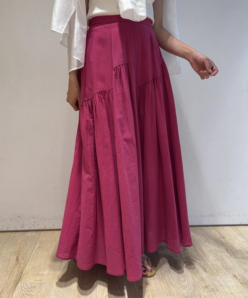 CADUNE(カデュネ)の「ビエフロンセスカート(スカート・レディース・カーキ/チャコールグレー/ピンク系その他4/ホワイト・36/38/34)」の4枚目の写真