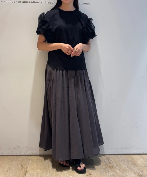 CADUNE(カデュネ)の「ビエフロンセスカート(スカート・レディース・カーキ/チャコールグレー/ピンク系その他4/ホワイト・36/38/34)」の9枚目の写真