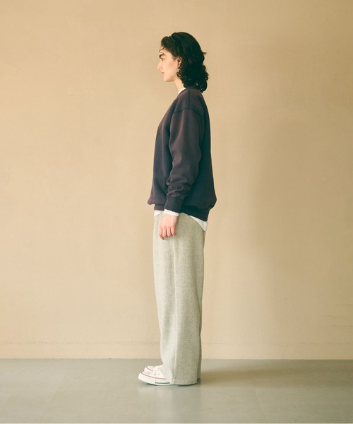 kha:ki（カーキ）の「「KHA:KI / カーキ」DAMAGE SWEAT SHIRT -My MUSE-（Tシャツ/カットソー・レディース・ネイビー/ピンク/ホワイト/ブラック/グレー・FREE）」の19枚目の写真