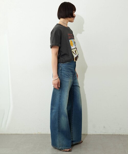 Whim Gazette(ウィムガゼット)の「セミフレアデニム(デニムパンツ・レディース・インディゴブルー・38/36)」の4枚目の写真