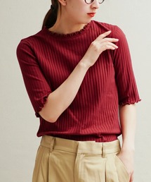zootie（ズーティー）の「ハーフスリーブ リブカットソー（Tシャツ/カットソー）」