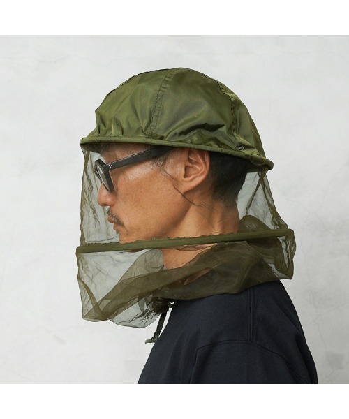 MILITARY（ミリタリー）の「実物 新品 デッドストック 米軍 モスキートネット ヘッド用（ハット・メンズ・オリーブ・FREE）」の2枚目の写真