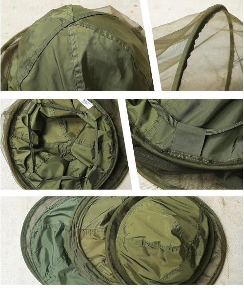 MILITARY（ミリタリー）の「実物 新品 デッドストック 米軍 モスキートネット ヘッド用（ハット・メンズ・オリーブ・FREE）」の9枚目の写真