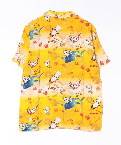 PANDIESTA（パンディエスタ）の「シャークパンダアロハシャツ(M2)（Tシャツ/カットソー・メンズ・イエロー/ネイビー/サックスブルー・M/L/XL/XXL）」の12枚目の写真