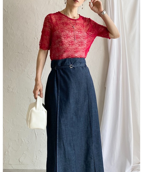 She's Closet(シーズクローゼット)の「サマーデニムダンガリーシャツ&スカートセットアップ(セットアップ・レディース・インディゴブルー/ライトブルー・FREE)」の22枚目の写真